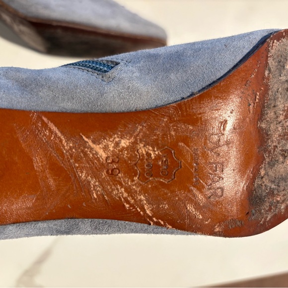 By Far Suede Ankle Boots in light blue/ gray. As seen in Vogue. - Picture 3 of 5